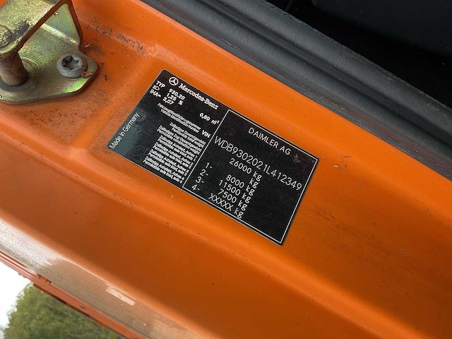 2009 mercedes-benz actros 2532 vuilnisauto - afbeelding 24 van  24