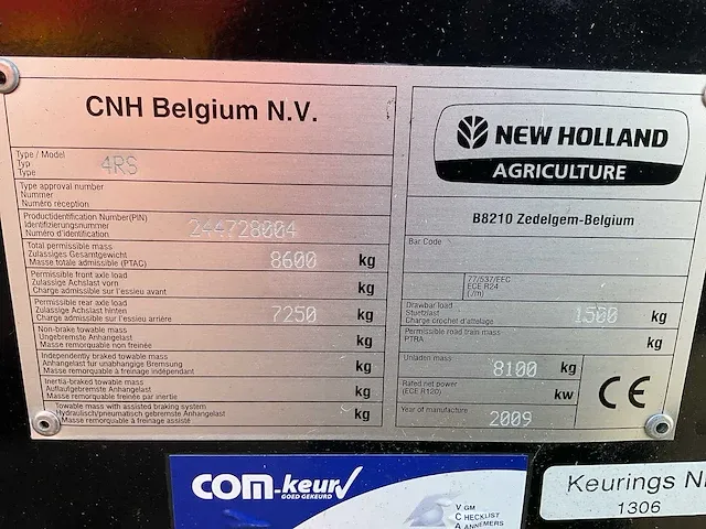 2009 new holland bb9060 4rs grootpakpers - afbeelding 30 van  36