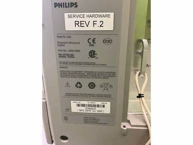 2009 philips iu22 echografieapparaat - afbeelding 5 van  13