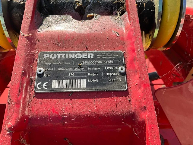 2009 pottinger novacat 306 ed alpha schijvenmaaier - afbeelding 13 van  20
