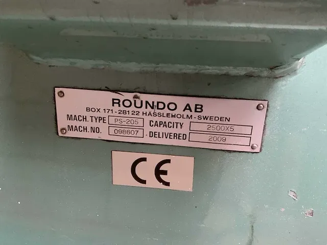 2009 roundo ps-205 plaatwals - afbeelding 12 van  12