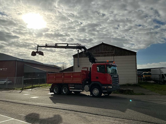 2009 scania g420 kieper vrachtwagen met kraan - afbeelding 2 van  41