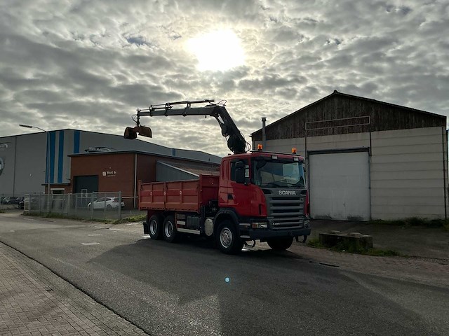 2009 scania g420 kieper vrachtwagen met kraan - afbeelding 3 van  41