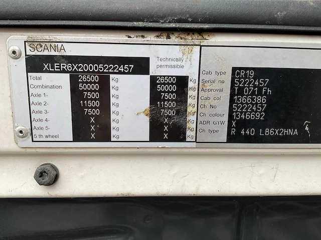 2009 scania r440 vrachtwagen - afbeelding 24 van  31