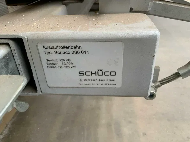 2009 schüco 280 010 afdicht rubberprofiel inrolautomaat - afbeelding 13 van  14
