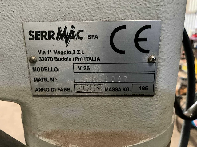 2009 serrmac v 25 kolomboormachine - afbeelding 7 van  7