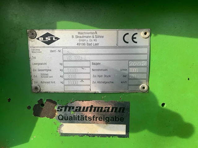2009 strautmann streublitz vs 1203 e-l stalmest strooier - afbeelding 13 van  40