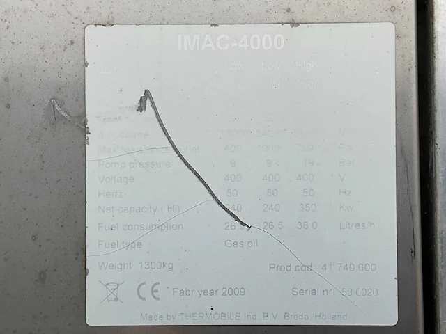 2009 thermobile imac-4000 e heater - afbeelding 11 van  19
