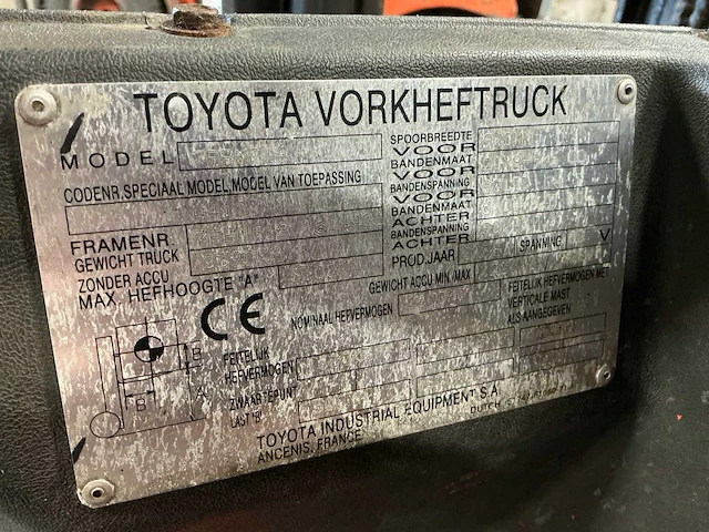 2009 toyota 7fbmf16 vorkheftruck - afbeelding 4 van  12