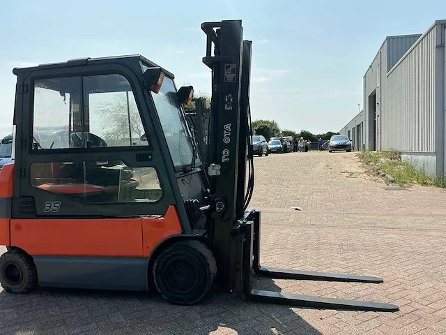 2009 toyota 7fbmf35 vorkheftruck - afbeelding 9 van  13
