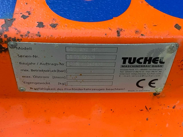 2009 tuchel eco 230 hd veegmachine met watertank - afbeelding 21 van  21