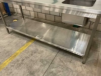 200cm rvs werktafel met spoelbak - afbeelding 5 van  5