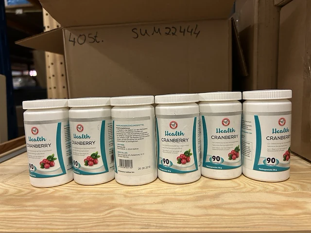 200x verpakking health cranberry vitamines - afbeelding 1 van  4
