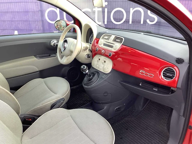 2010 - fiat - 500 - 1.2 lounge - personenauto - afbeelding 9 van  13