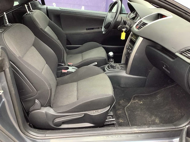 2010 - peugeot - 207 cc - 1.6 vti roland g. - personenauto - afbeelding 15 van  16