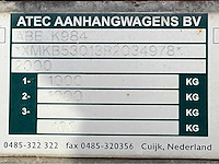 2010 atec eb2 2-1 dubbelas huif aanhangwagen - afbeelding 11 van  19