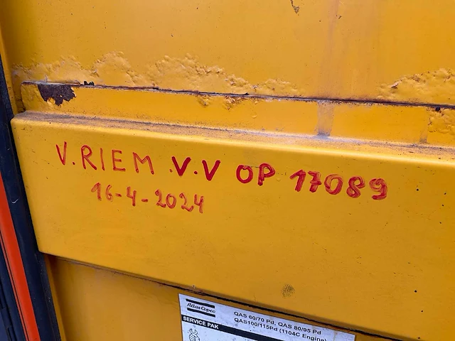 2010 atlas copco qas 100 stroom aggregaat - afbeelding 18 van  18