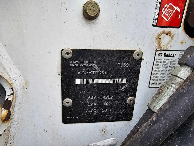 2010 bobcat t650 schranklader - afbeelding 24 van  32
