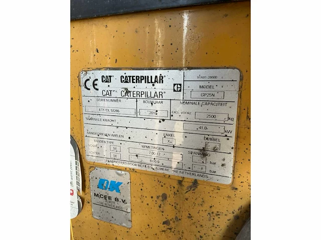 2010 caterpillar gp25n vorkheftruck - afbeelding 24 van  30