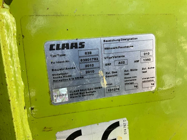 2010 claas disco 9300c duo / 3100 fc profil triple maaiset - afbeelding 9 van  17