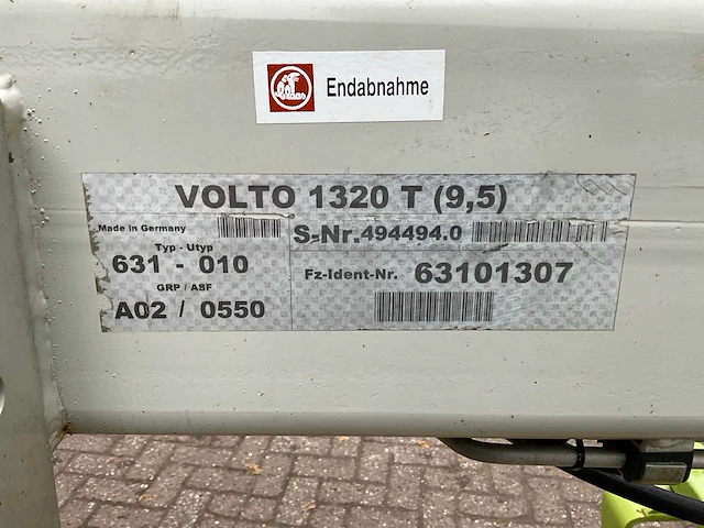 2010 claas volto 1320 t hooischudder - afbeelding 3 van  11