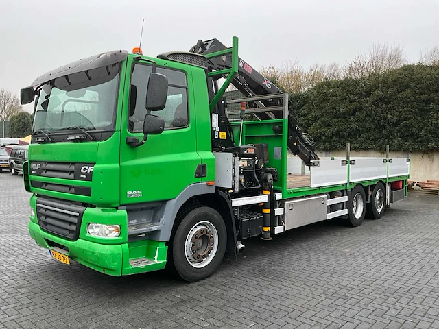 2010 daf cf85.360 vrachtwagen met hiab autolaadkraan - afbeelding 1 van  47