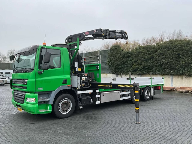 2010 daf cf85.360 vrachtwagen met hiab autolaadkraan - afbeelding 38 van  47