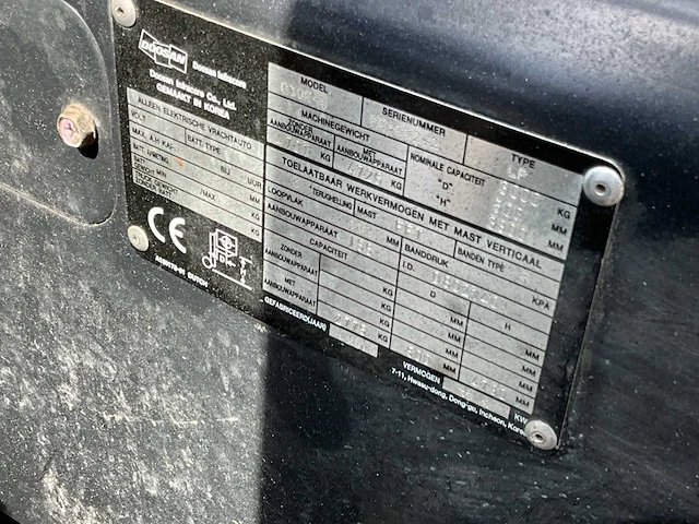 2010 doosan g30e-5 vorkheftruck - afbeelding 6 van  17