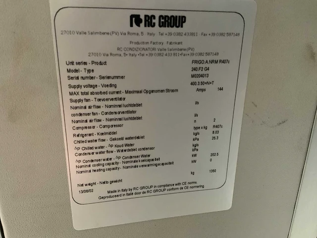 2010 dwm copeland d6sj1-400x-awm/d alfa laval chiller koelinstallatie - afbeelding 7 van  8