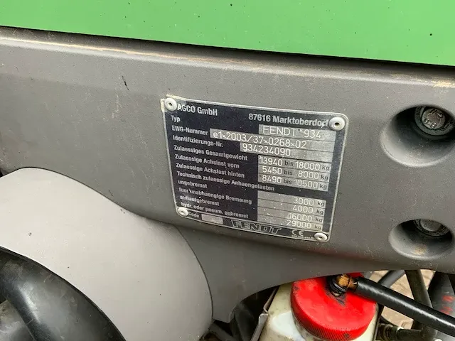 2010 fendt 936 profi vierwielaangedreven landbouwtractor - afbeelding 9 van  38
