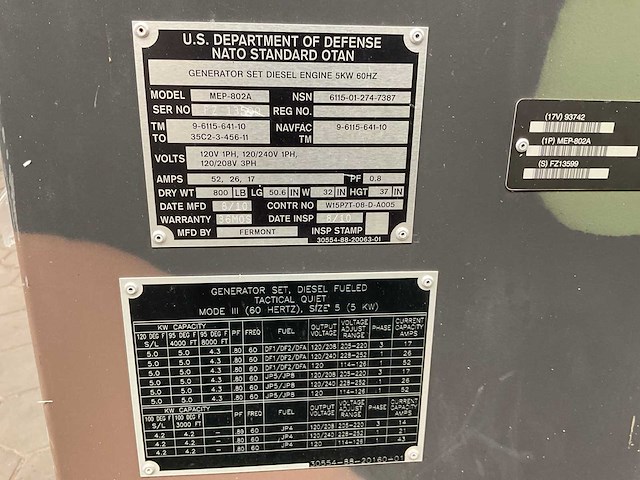 2010 fermont mep-802a stroomgenerator - afbeelding 12 van  13
