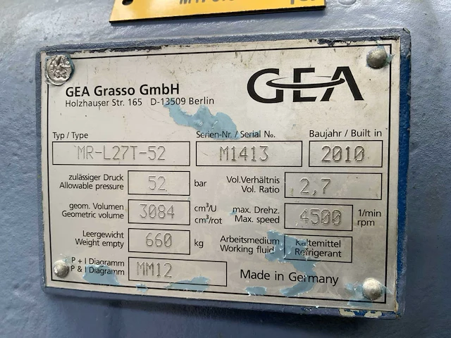 2010 gea grasso mr-l27t-52 warmtepomp - afbeelding 7 van  21
