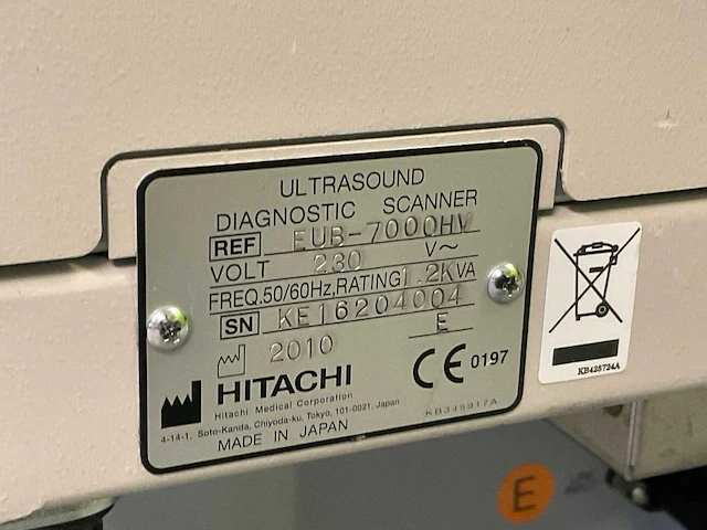 2010 hitachi eub 5500 ultrasound apparaat - afbeelding 7 van  7