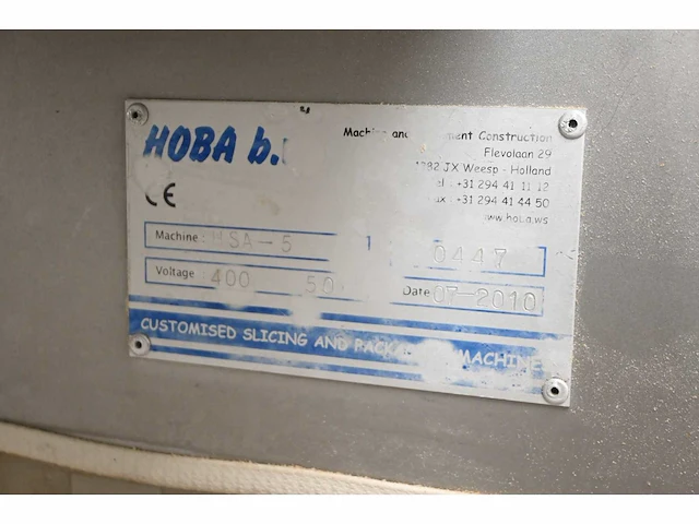 2010 hoba hsa 5 snijmachine - afbeelding 6 van  11