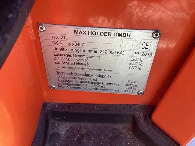 2010 holder 212 machine drager - afbeelding 10 van  29