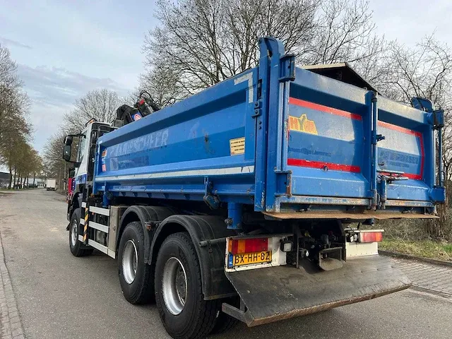2010 iveco trakker 410 6x4 kipper met hmf bdv-100 kraan - afbeelding 23 van  27