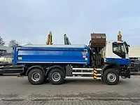 2010 iveco trakker 410 6x4 kipper met hmf bdv-100 kraan - afbeelding 25 van  27