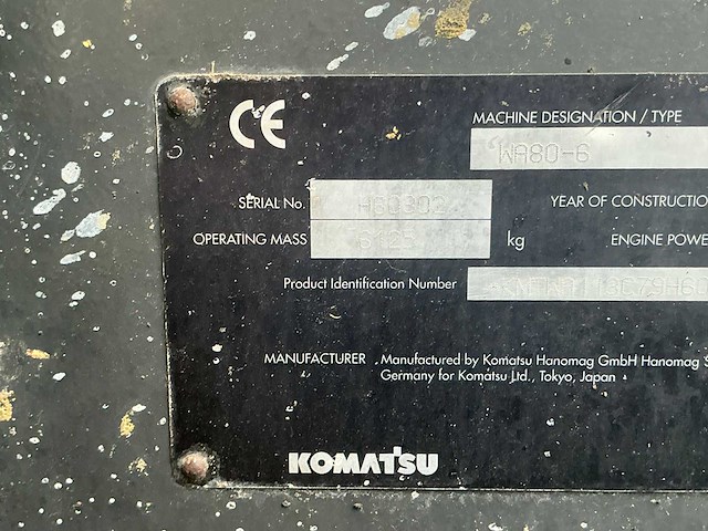 2010 komatsu wa80-s shovel / wiellader - afbeelding 28 van  35