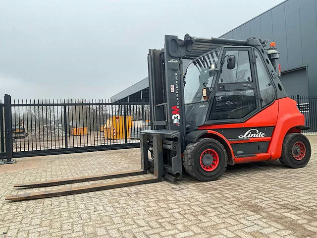 2010 linde h70 7000kg vorkheftruck lepelversteller - afbeelding 12 van  25