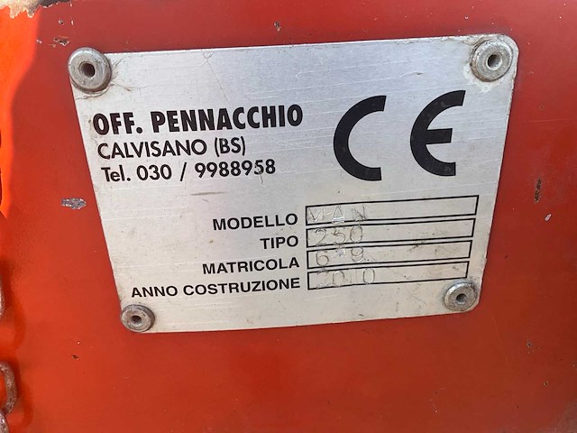 2010 pennacchio man 250 vuilwaterpomp - afbeelding 4 van  12