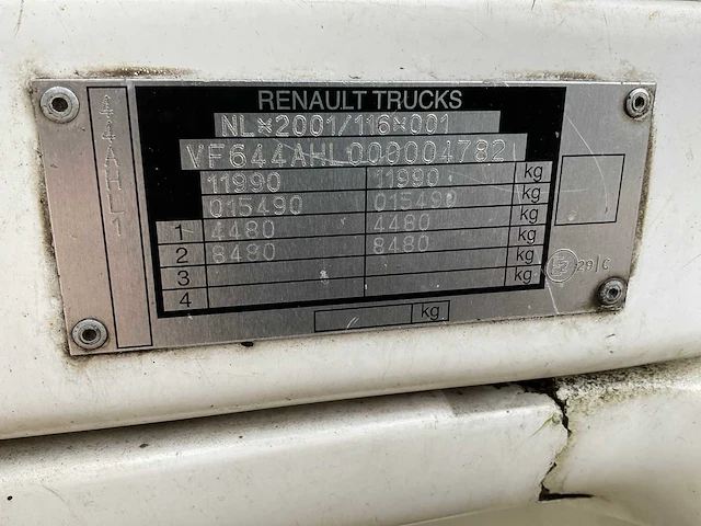 2010 renault midlum 270-12 dxi vrachtwagen - afbeelding 10 van  28