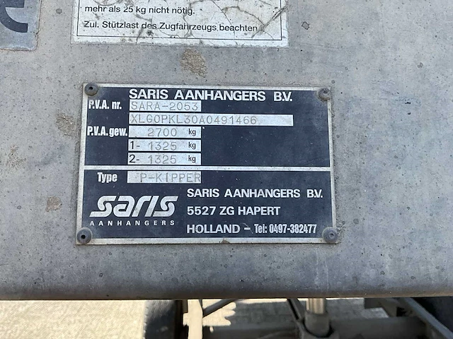2010 saris aanhangwagen - afbeelding 17 van  24