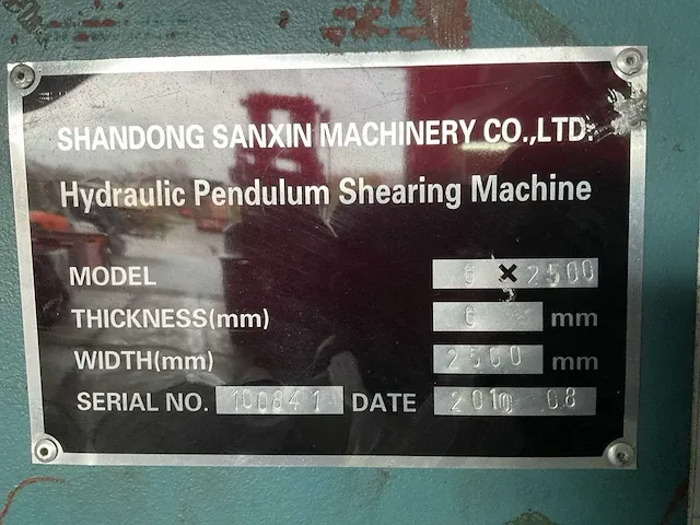 2010 shandong 6x2500 knipmachine - afbeelding 25 van  31