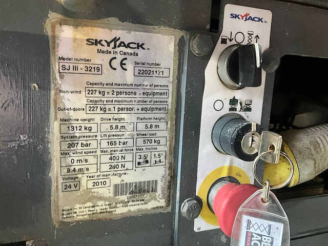 2010 skyjack sjiii3219 hoogwerker - afbeelding 6 van  14
