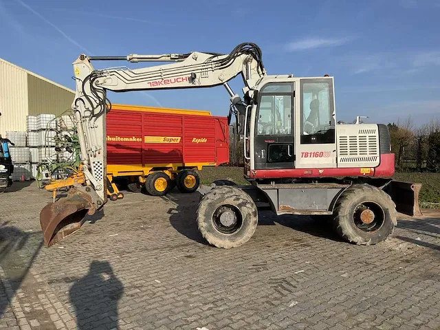 2010 takeuchi tb1160w banden graafmachine - afbeelding 12 van  40