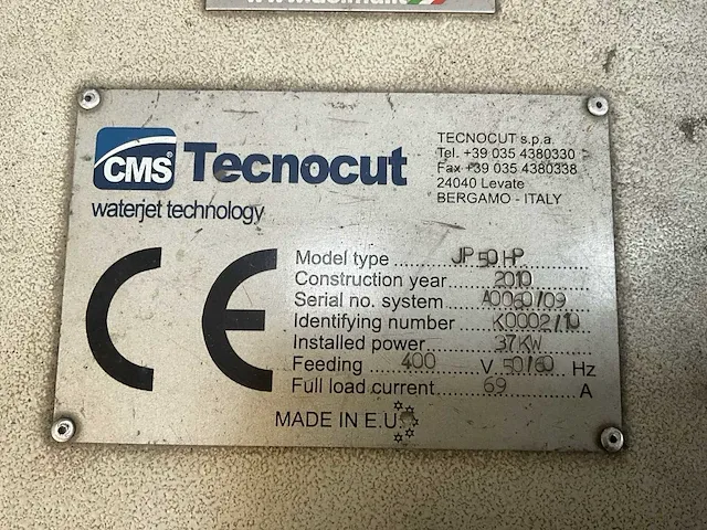 2010 tecnocut milestone 1740 waterstraalsnijmachine - afbeelding 11 van  20