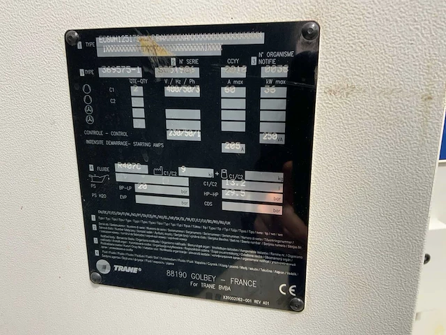 2010 trane ecgwh125 chiller warmtepomp - afbeelding 6 van  6