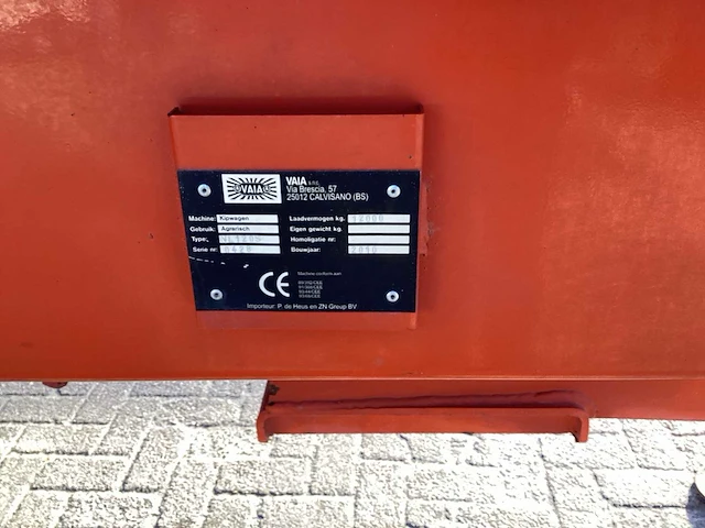 2010 vaia nl120-s dumper aanhanger - afbeelding 4 van  18