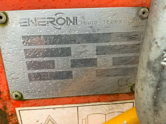 2010 veneroni at25/7 bevloeiing / vuilwaterpomp - afbeelding 4 van  12