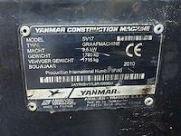 2010 yanmar sv17 minigraafmachine - afbeelding 22 van  29